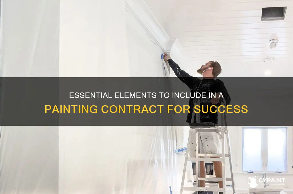 what should be included in a painting contract