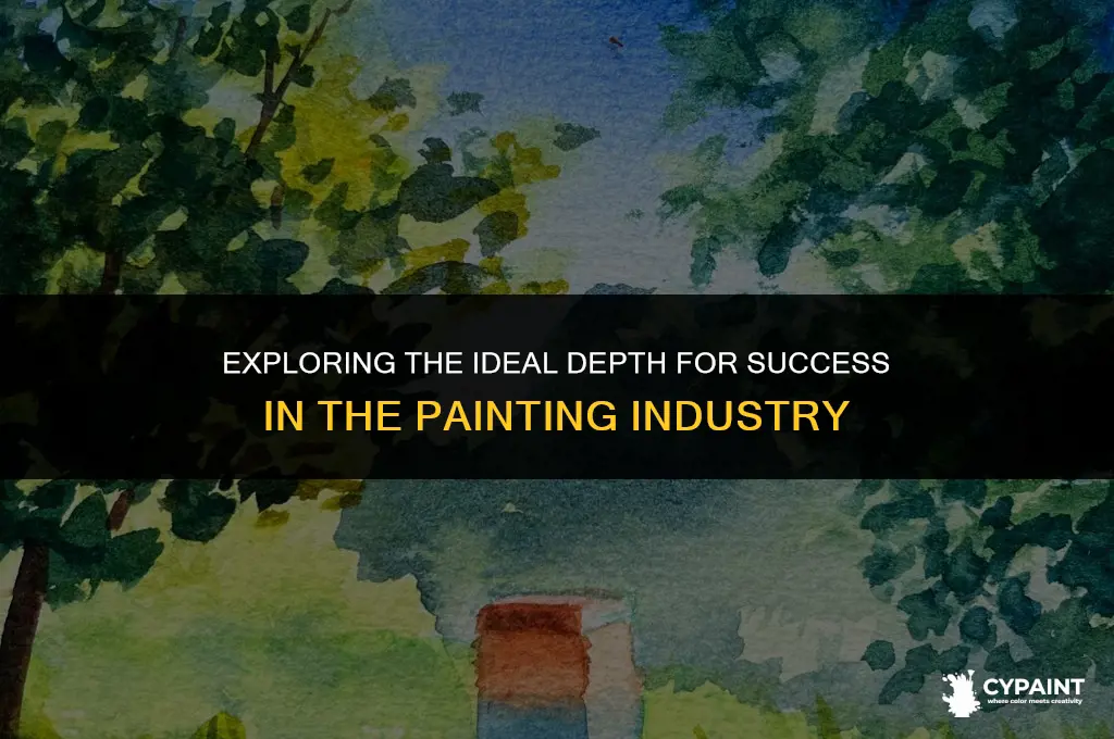 what should be the maximum depth in the painting business