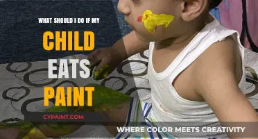 Immediate Steps When Your Child Eats Paint