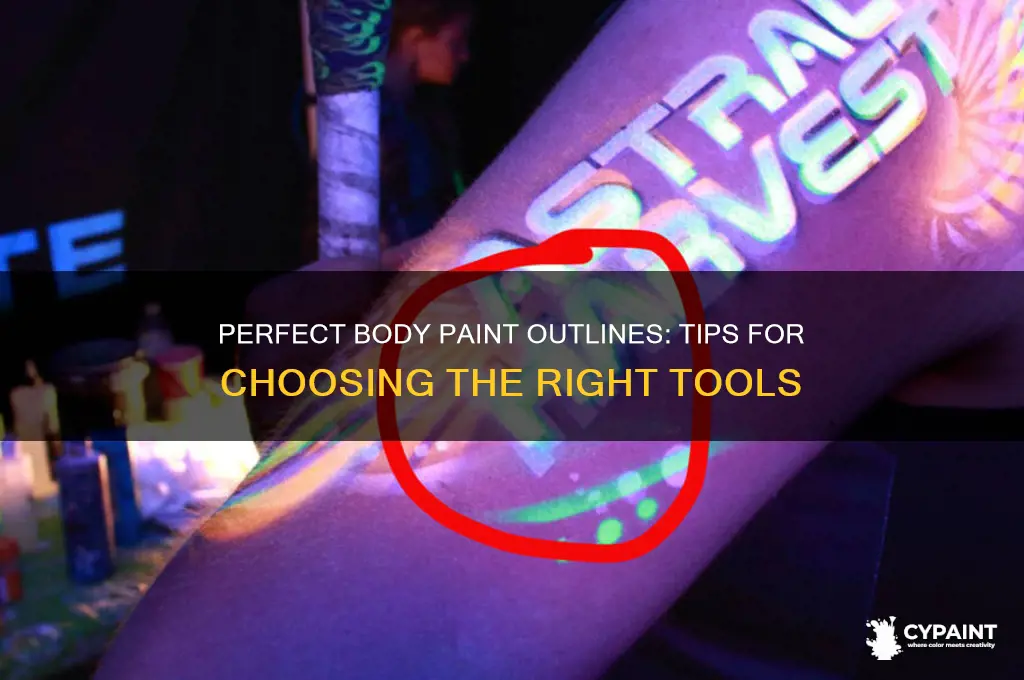 what should i outline my body paint with