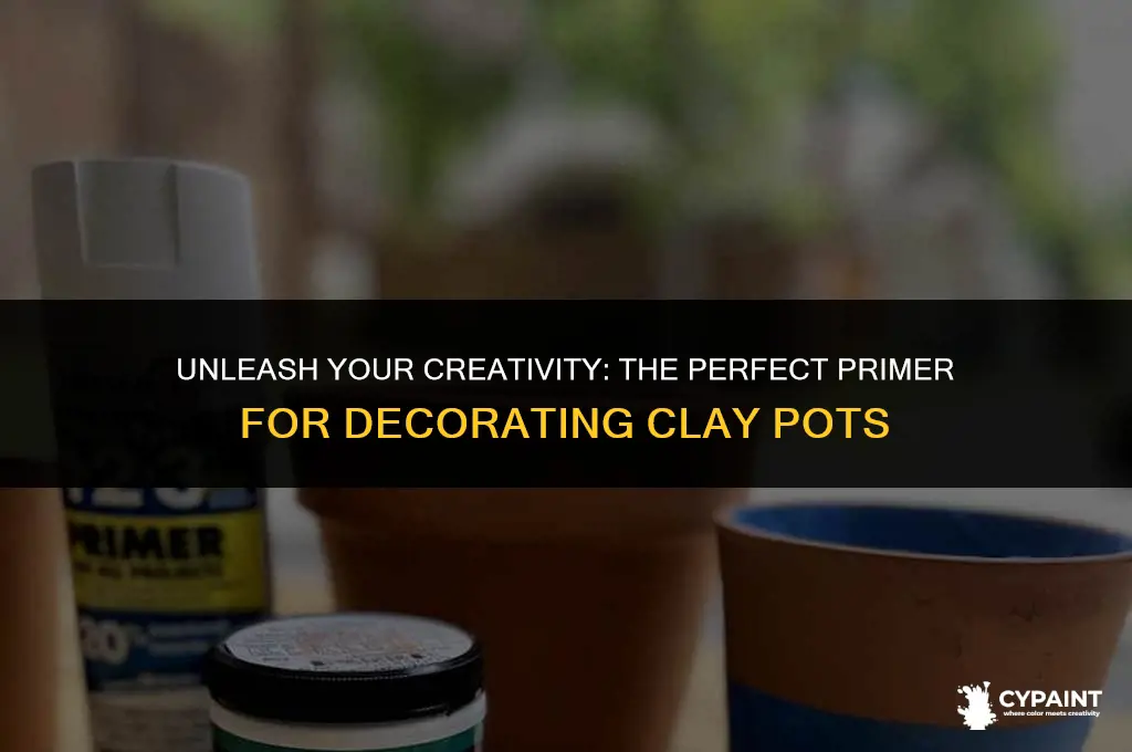 what should i paint a clay pot with before decorating