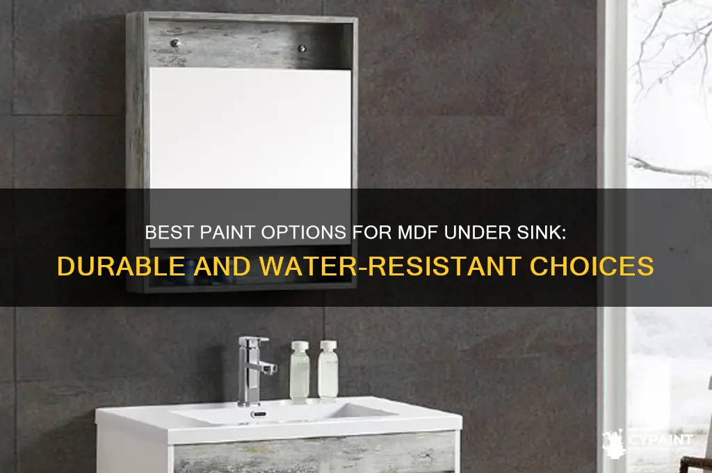 what should i paint mdf under sink with