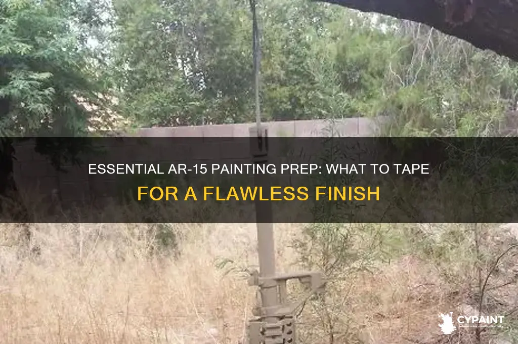 what should i tape up on ar15 painting