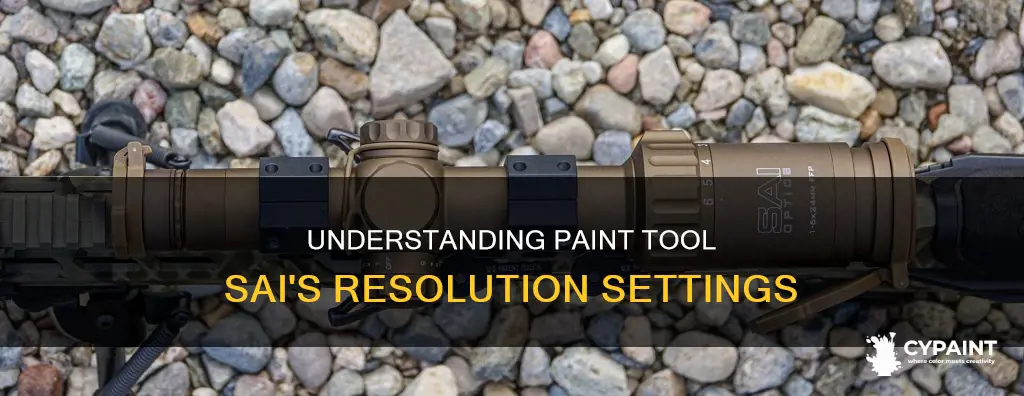 what should my resolution be in paint tool sai