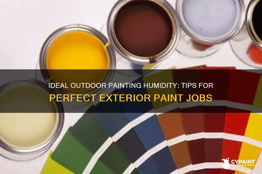 what should the humidity be to paint outside