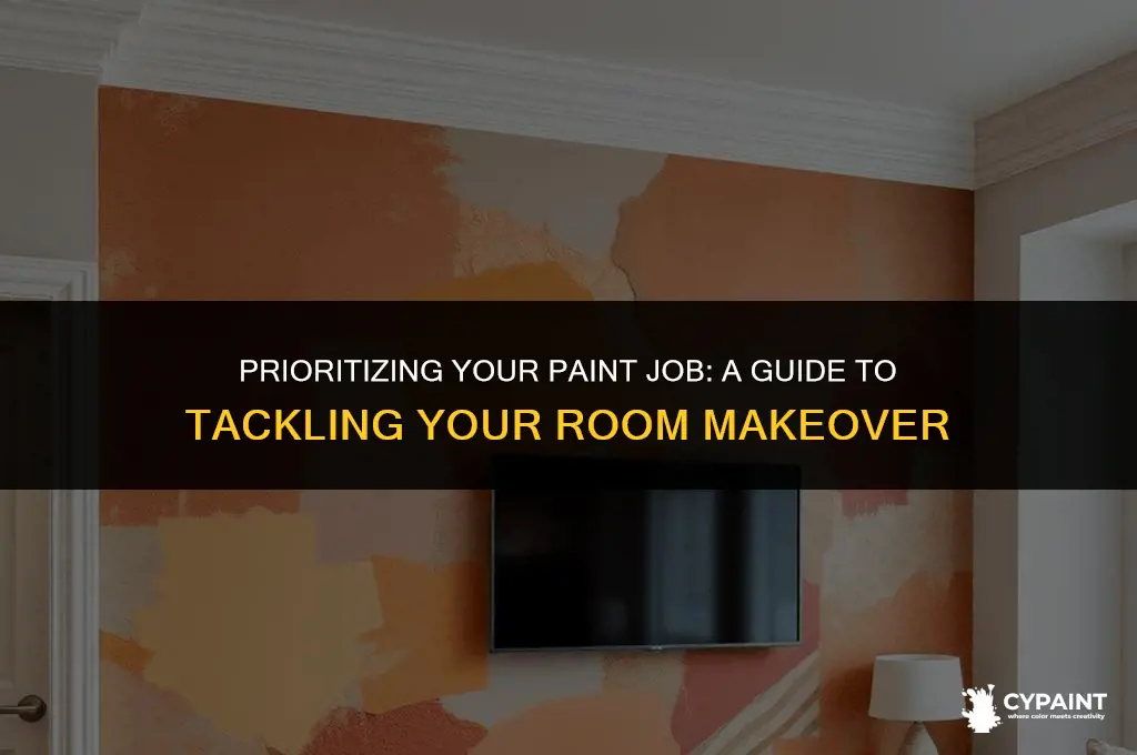 what should you paint first when you paint a room