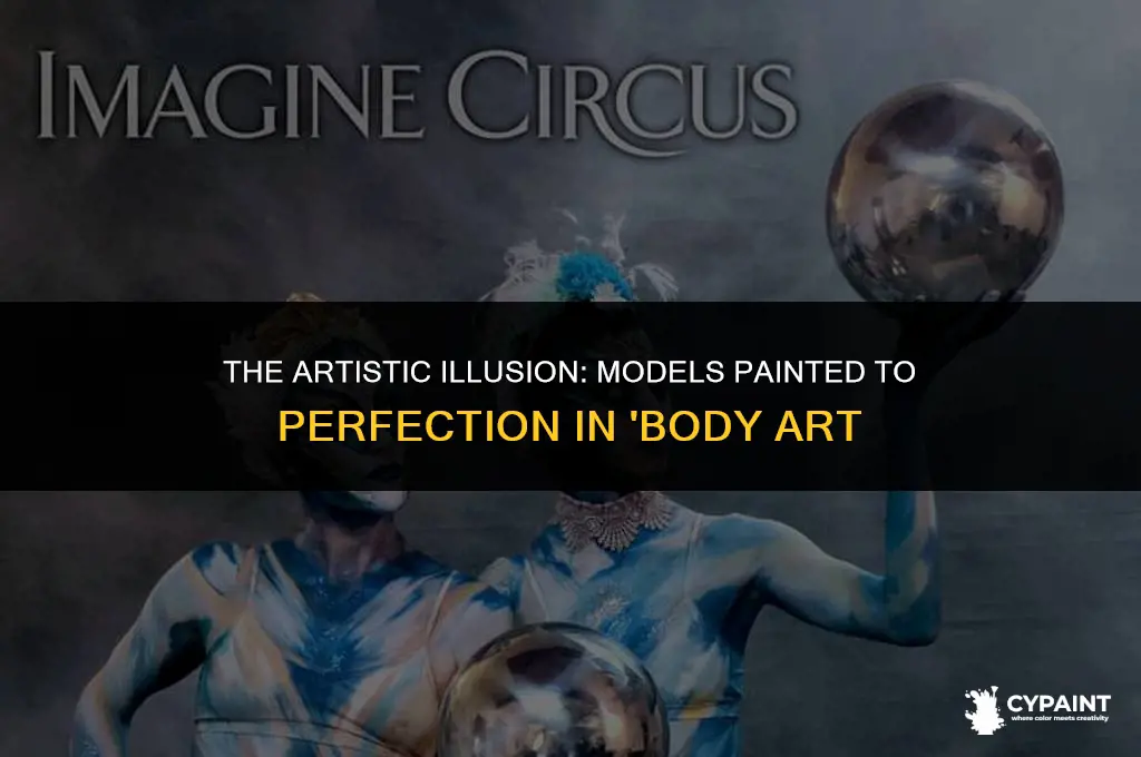 what show had models all painted and they blended together
