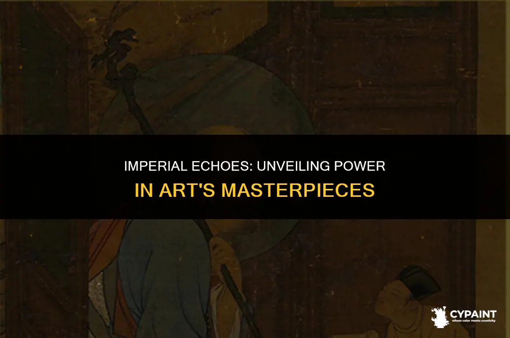 what signs of imperial authority are apparent in this painting