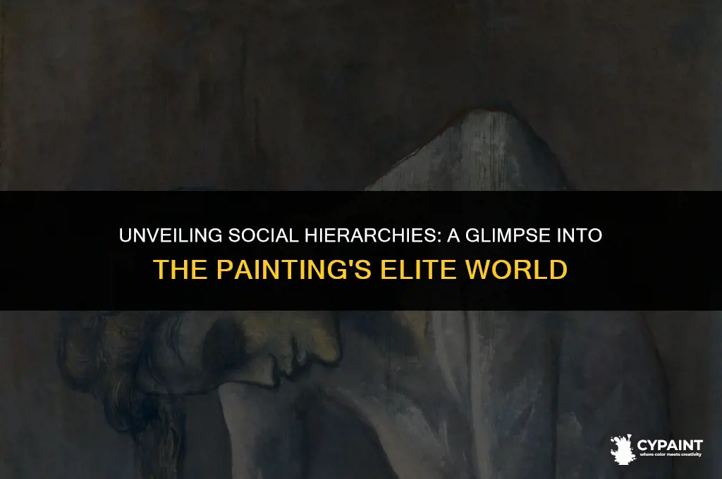 what signs of social status are evident in this painting
