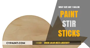 Standard 1 Gallon Paint Stir Stick Dimensions Explained