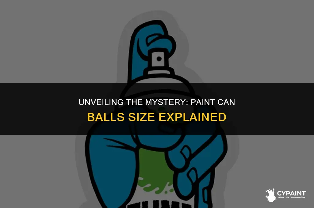 what size are the balls in paint cans