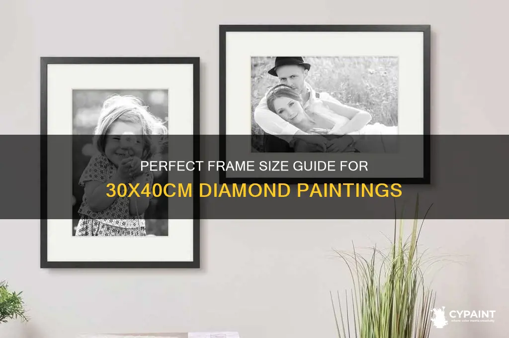 what size frame for a 30x40cm diamond painting