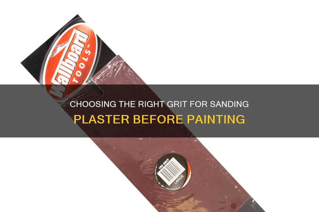 what size grit to sand plaster before painting