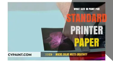 Choosing the Right Paint Size for Standard Printer Paper Projects