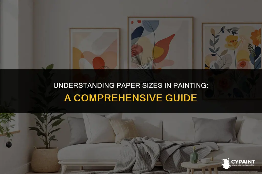 what size is a regular sheet of paper in paint
