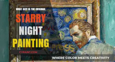 The Original Starry Night Painting: Unveiling Its Actual Size