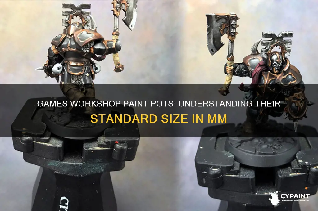 what size mm is games workshop paint pots