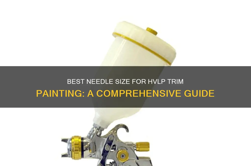 what size needle fir painting trim with hvlp