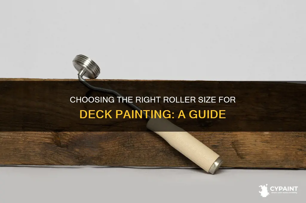 what size of roller to paint a deck