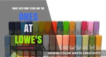 Exploring Lowe's Paint Stick Sizes: A Comprehensive Guide