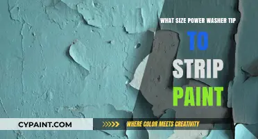 Choosing the Right Power Washer Tip Size for Effective Paint Stripping