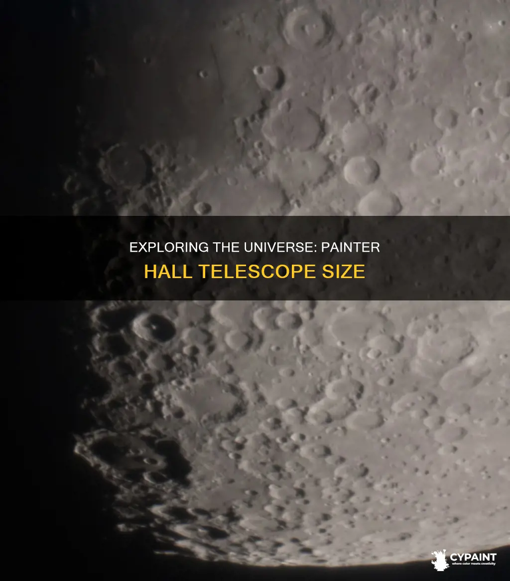 what size telescope is in painter hall at ut
