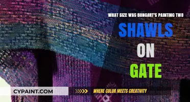 Unveiling the Dimensions: Bongart's 'Two Shawls on Gate' Painting Size Revealed