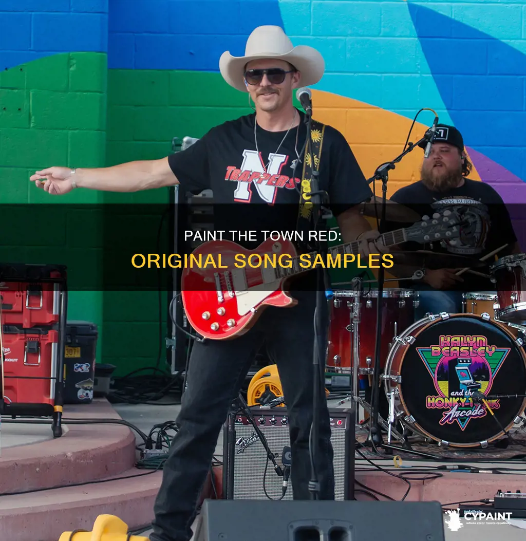 what song is paint the town red sampled from