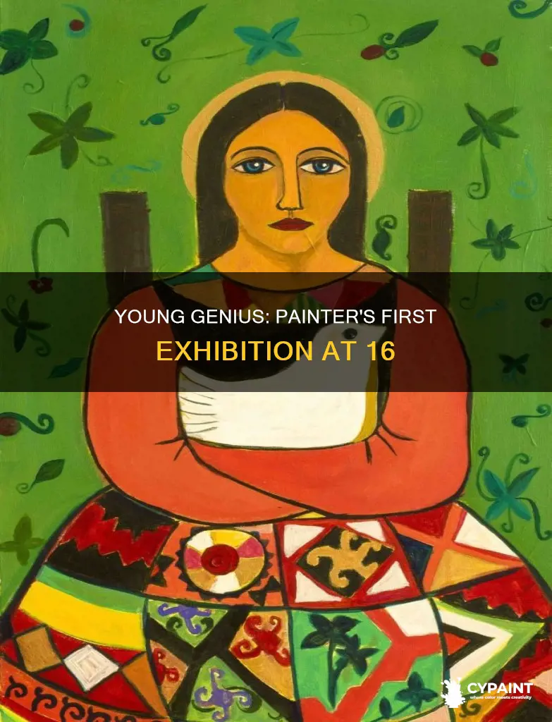 what spanish painter had his first exhibition at 16