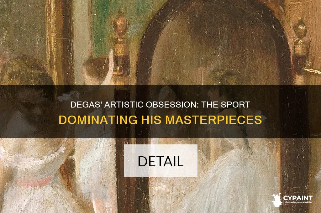 what sport is featured most in degas paintings