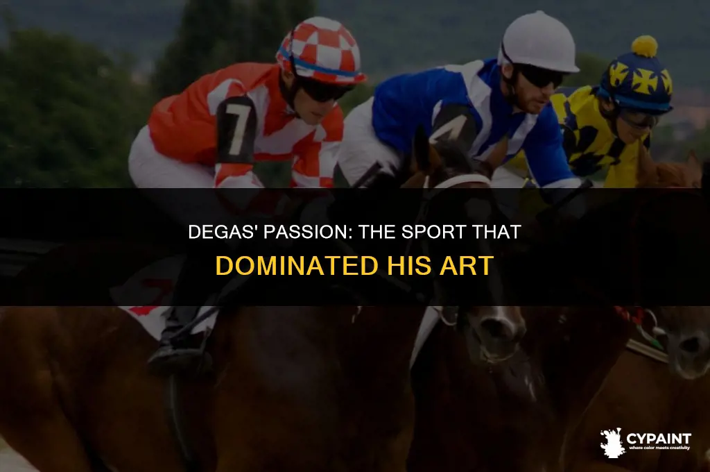 what sport was in a lot of edgar degas paintings