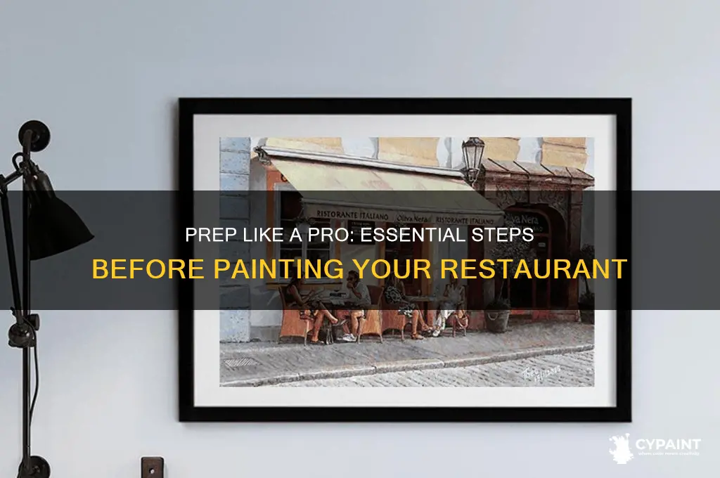 what steps to take before painting your restaurant