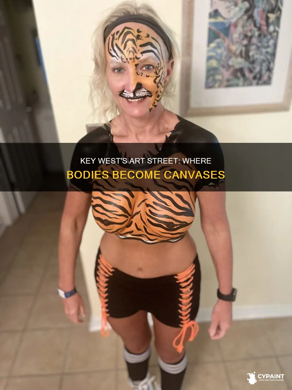 what street is the key west body painting on