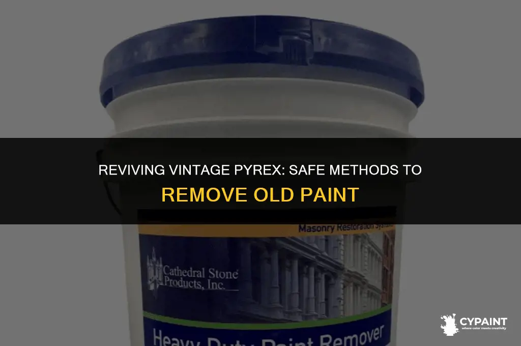 what strips the paint from an older pyrex baking dish