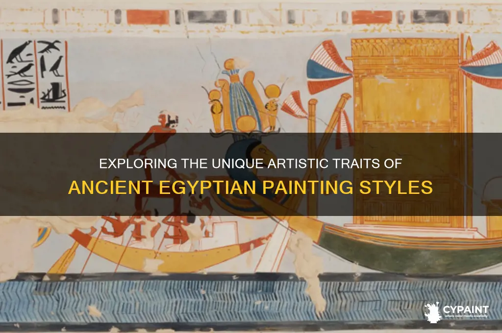 what style characteristics are typical of egyptian painting