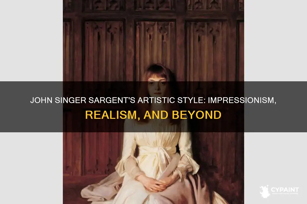 what style did john singer sargent paint in