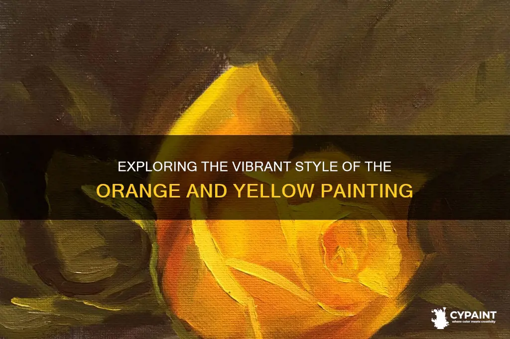 what style is the painting orange and yellow