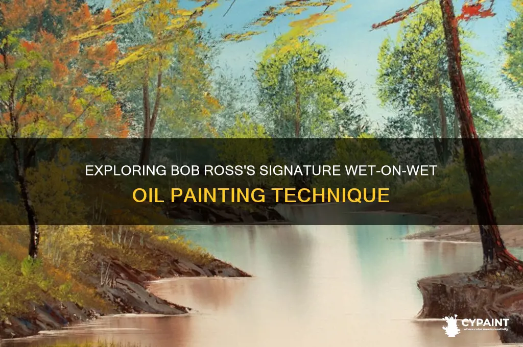 what style of art did bob ross paint