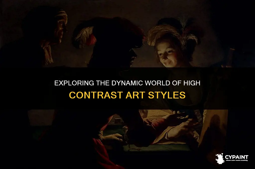 what style of painting is characterized by contrast and variety