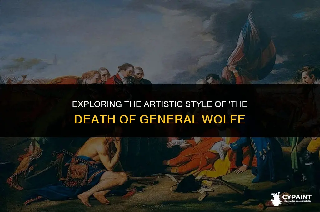 what style of painting is the death of general wolfe