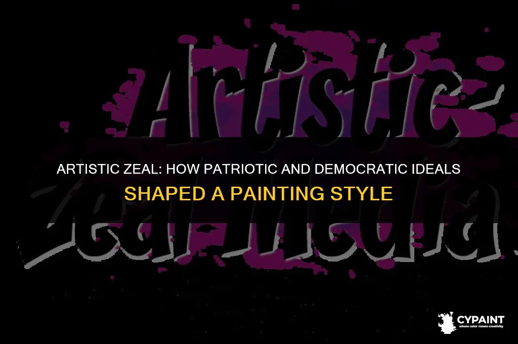 what style of painting sought to inspire patriotism and democracy