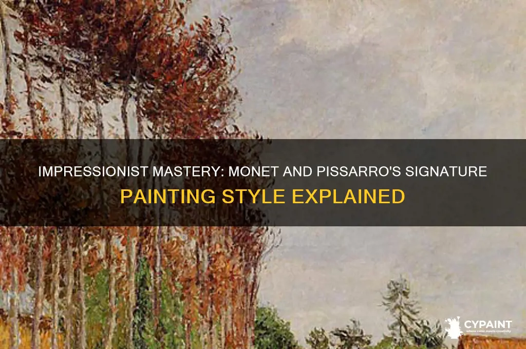 what style painting does monet and pissarro paint