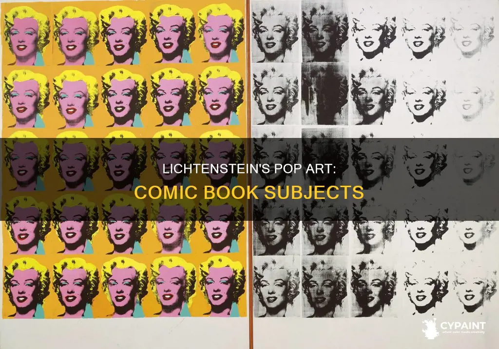 what subject matter did roy lichtenstein choose to paint