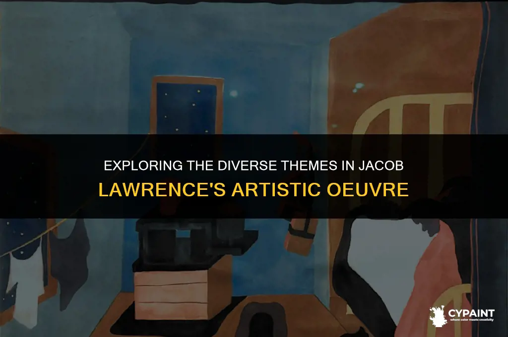 what subjects does jacob lawrence depict in his painting series