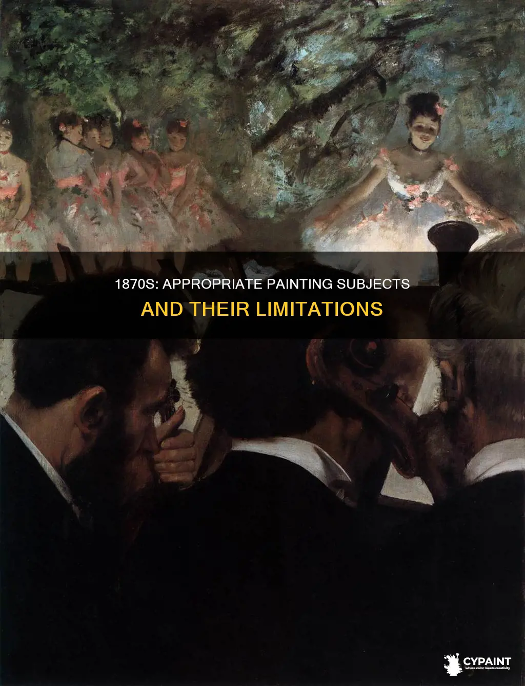 what subjects were considered appropriate to paint in 1870