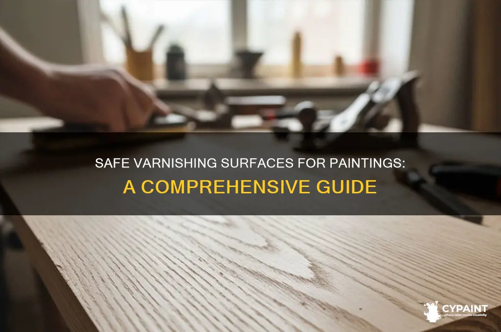 what surface is safe to varnish on painting