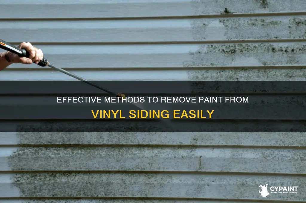 what takes paint off of vinyl siding