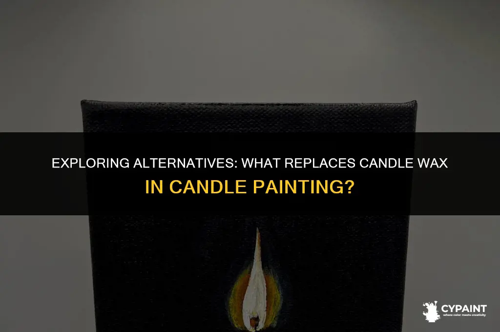 what takes the place of candle medium to paint candles