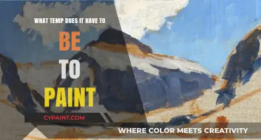 Ideal Temperature for Painting: Above 50°F