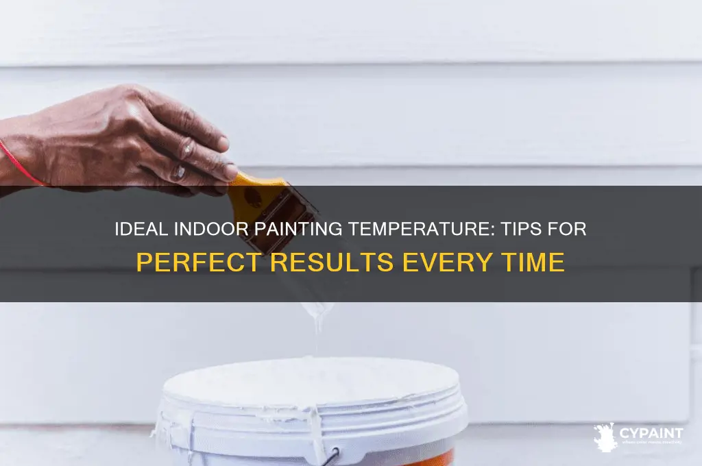 what temp should it be to paint indoors
